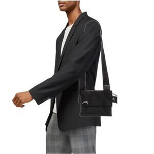 A-Cold-Wall* Men's Utility Crossbody Leather Bag in Navy Blue NWT